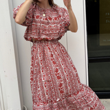 Kylie Midi Skirt - Red