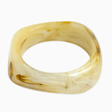Marble Bangle Bracelet - Ivory