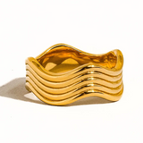 Ivan Gold Wavy Ring