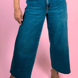 Nori 27" Inseam Wide Leg Jean - Medium Dark