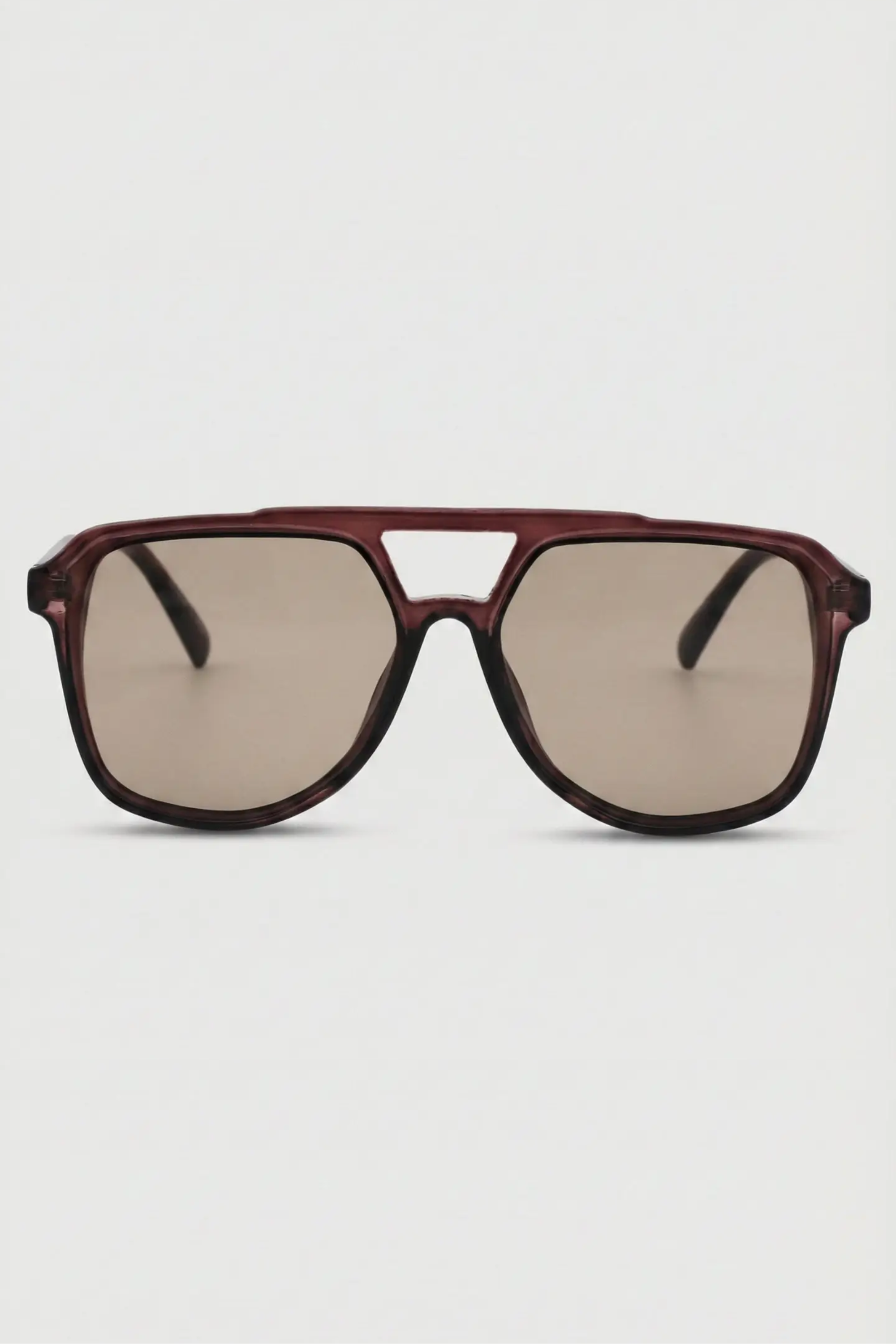 Lagos Aviator Sunglasses - Maroon