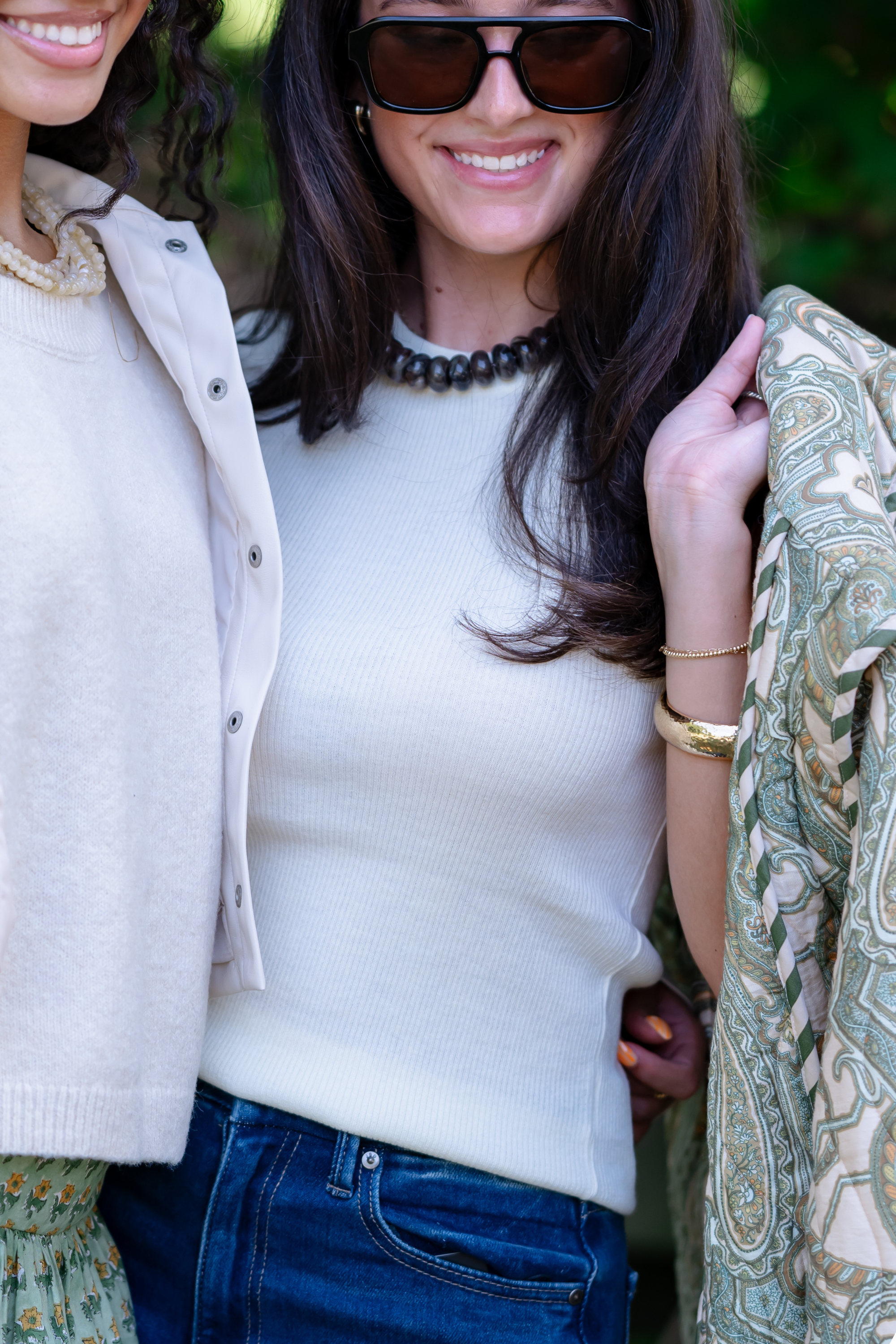 Bianca Crew Sweater Vest - Ivory