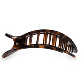Large Flat Square Clip - Tortoise