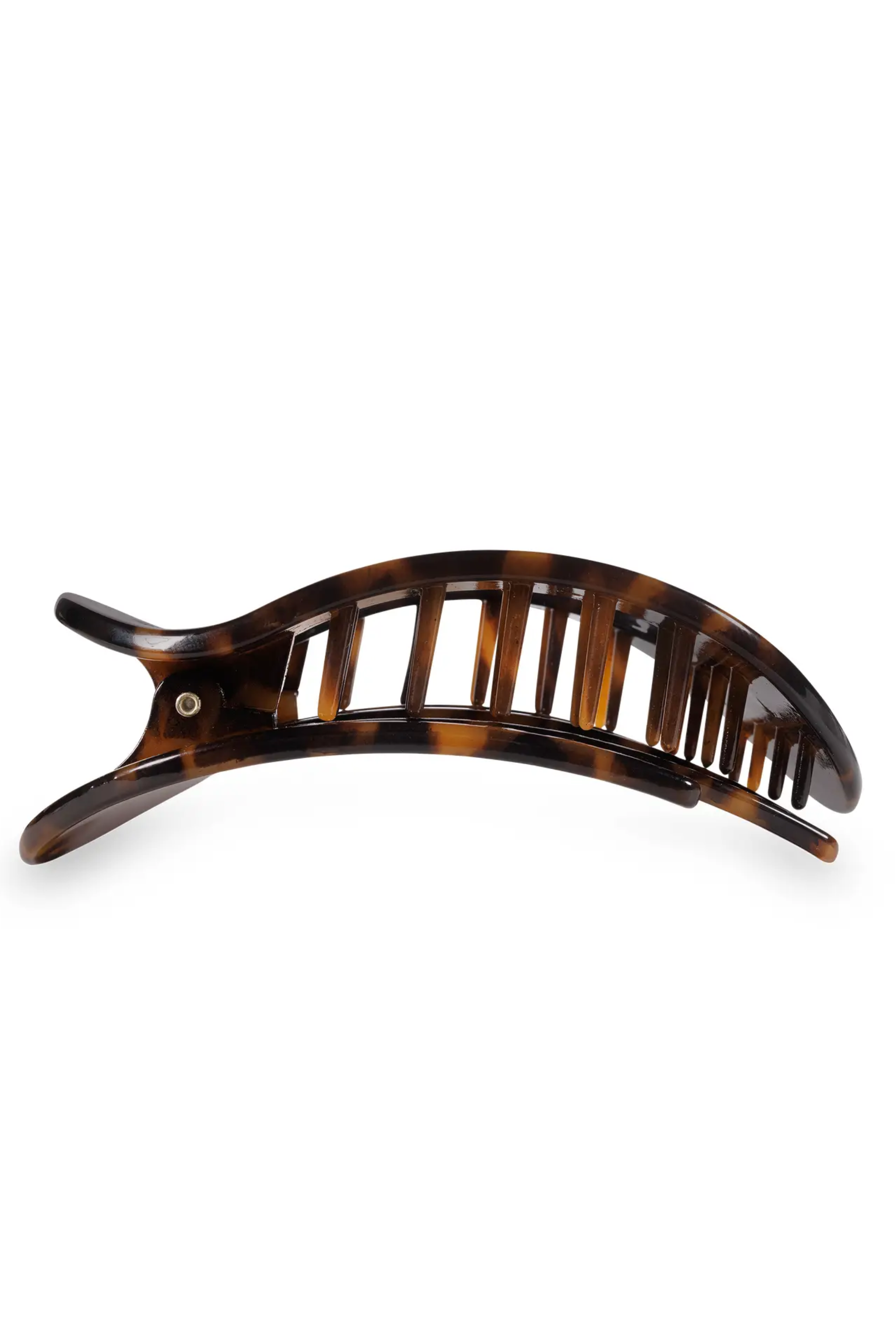 Large Flat Square Clip - Tortoise