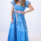 Lil Smocked Maxi Dress - Jellyfish Cornflower