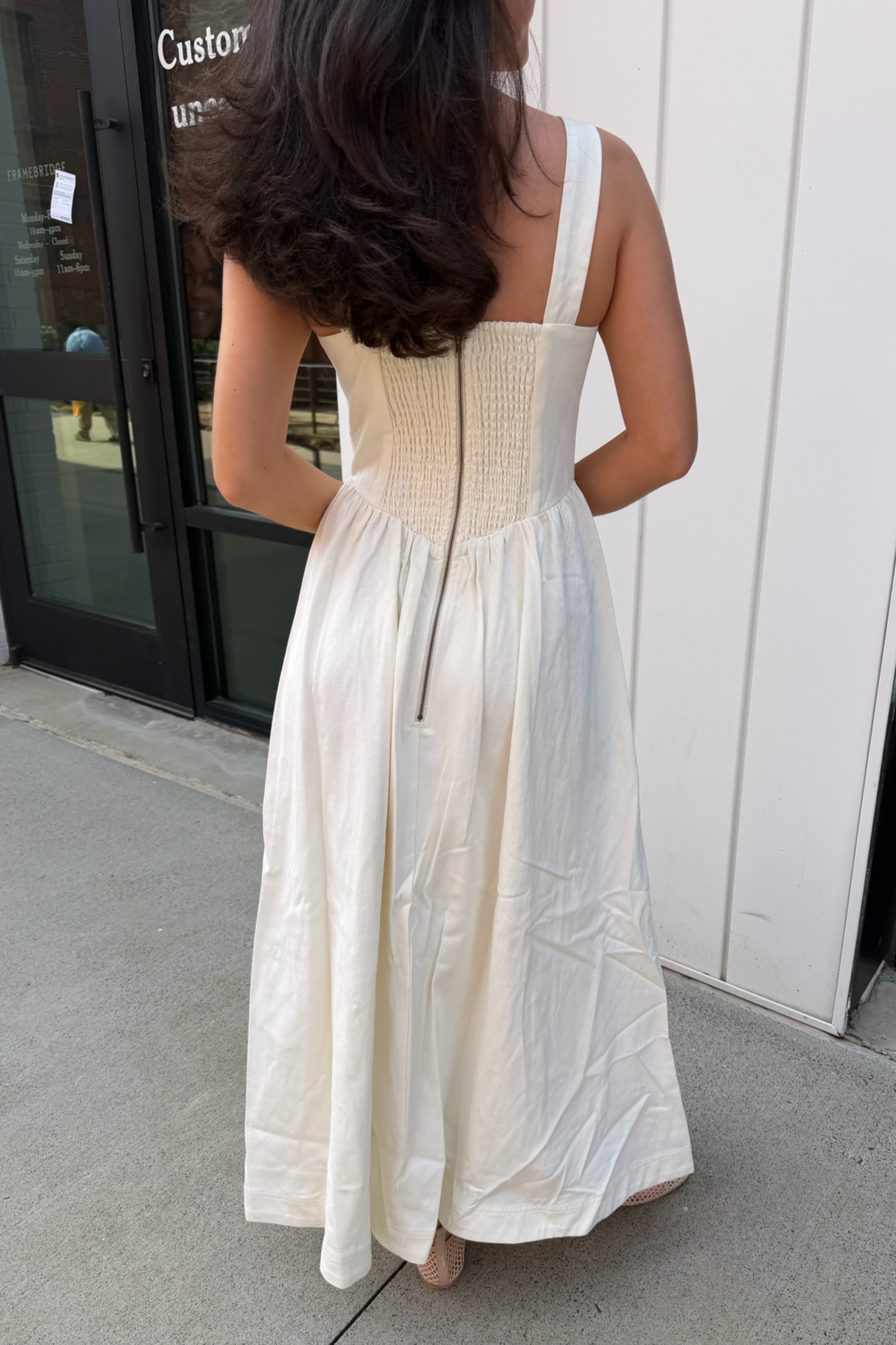 Corsa Midi Dress - Ivory