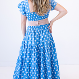 Lil Smocked Maxi Dress - Jellyfish Cornflower