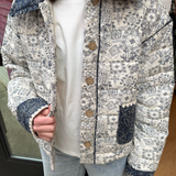 Quinn Quilted Bandana Jacket - Cream
