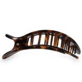 Small Flat Round Clip - Tortoise
