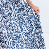 Lil Smocked Maxi Dress - Blossom Navy
