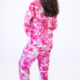 Lily Jammy Pants Set - Toile Dark Red
