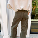 Cort Corduroy Barrel Jean - Dark Olive