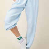 Karris Terry Fleece Jogger - Snow Blue