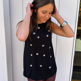 Khloe Glittery Knit Top - Black