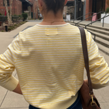 Montana Striped Cardigan - Butter Yellow