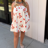 Tomato Mini Dress - Ivory Multi
