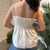 Maya Pintuck Cami Top - Ivory