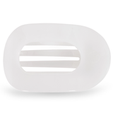 Medium Flat Round Clip - Coconut White