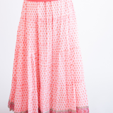Jane Tiered Maxi Skirt - Fishnet Coral