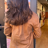 Brenda Faux Suede Jacket - Chestnut Brown