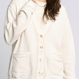 Zane Oversized Cardigan - White