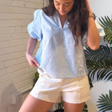 Tabitha Ponte Short - White