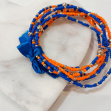 Game Day Bracelet Set - Orange/Blue