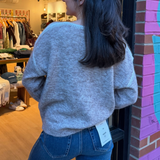 Staci Crew Sweater - Taupe