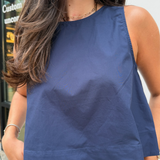 Suzi Sleeveless Top - Ink