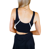 Varsity Skort/Tank Set - Black/White