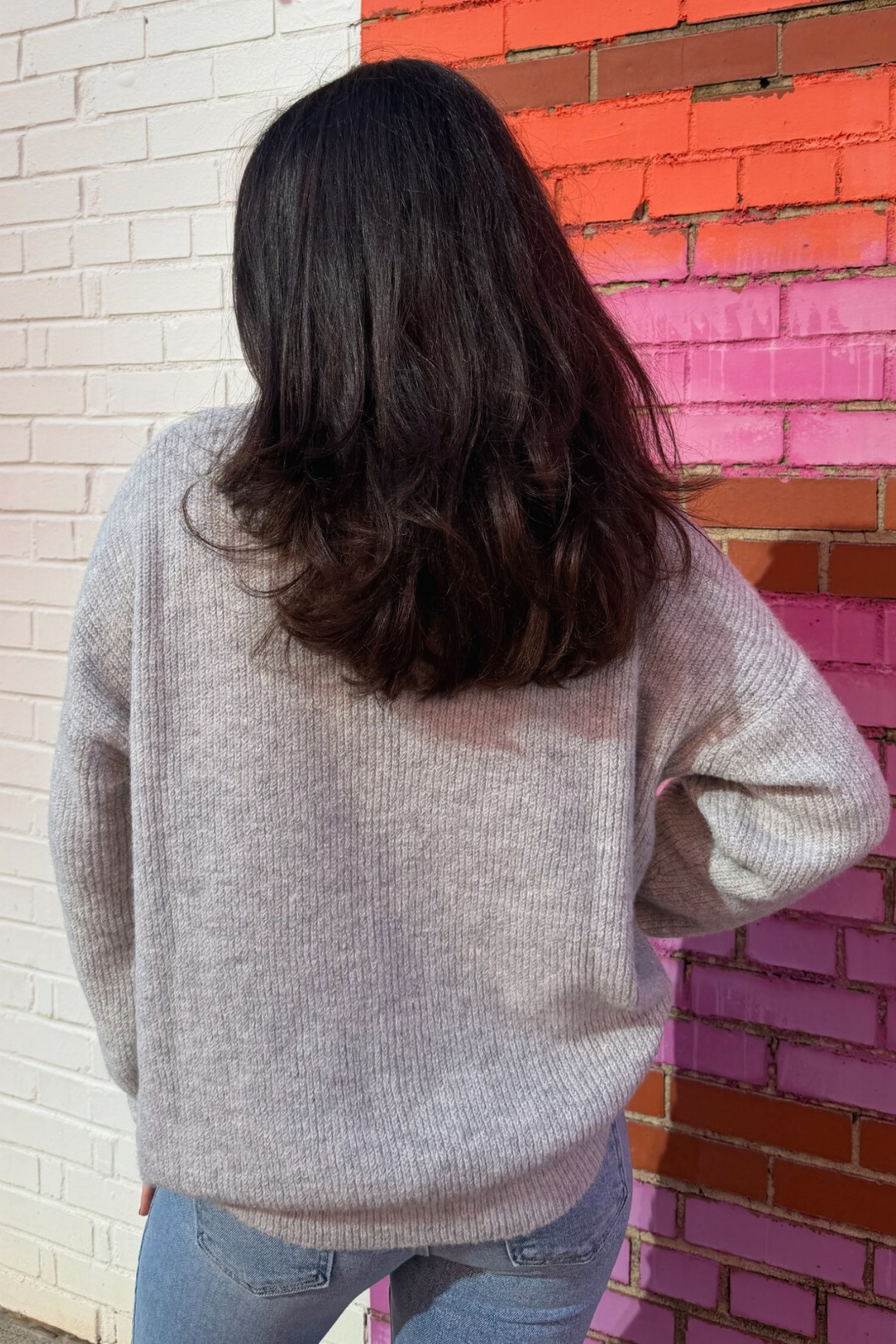 Miller Ribbed Cardigan - Heather Grey