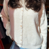 Miller Ribbed Cardigan - Ivory