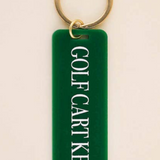 Golf Car Keys Keychain - Kelly Green