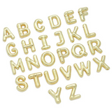 Bubble Initial Charm - Gold W