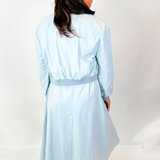 Side Pocket Bomber Jacket - Light Blue