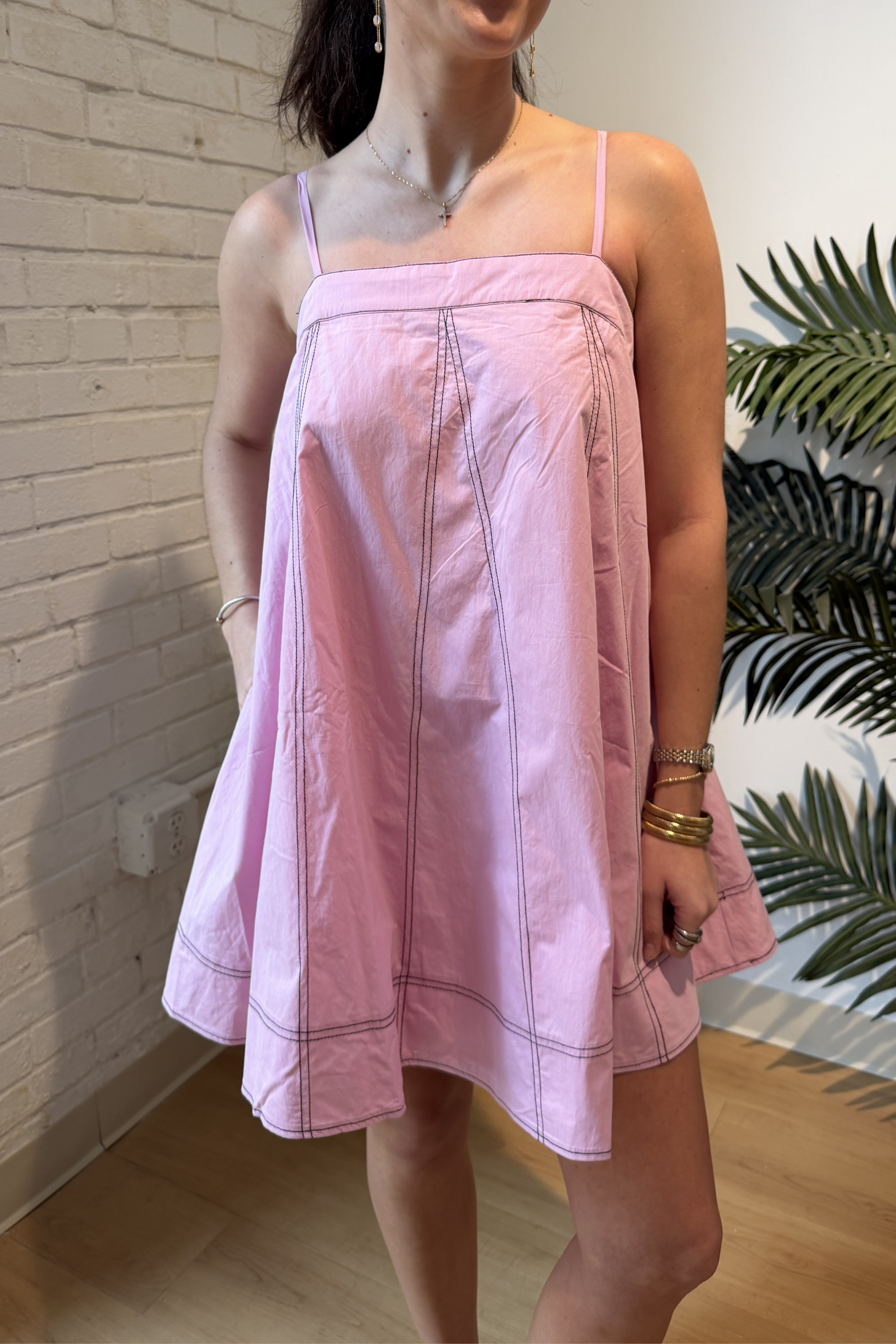 Lucky Flowy Mini Dress - Pink Lilac Lilbelle Charlotte Lucky Flowy Mini Dress - Pink Lilac Lilbelle Charlotte