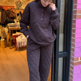 Erin Quilted Jogger Pant - Espresso