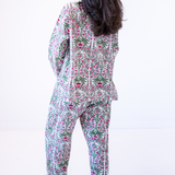 Lily Jammy Pants Set - Blossom Pink Green