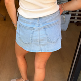 Evelyn Denim Skort - Super Light