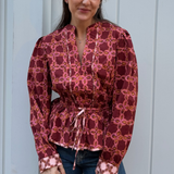 Grace Colorblock Long Sleeve Top - Mutli