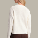 Daphne Cropped Pullover Sweater - Chalk