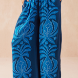 Nali Drawstring Wide Leg Pant - Nikita Atlantic
