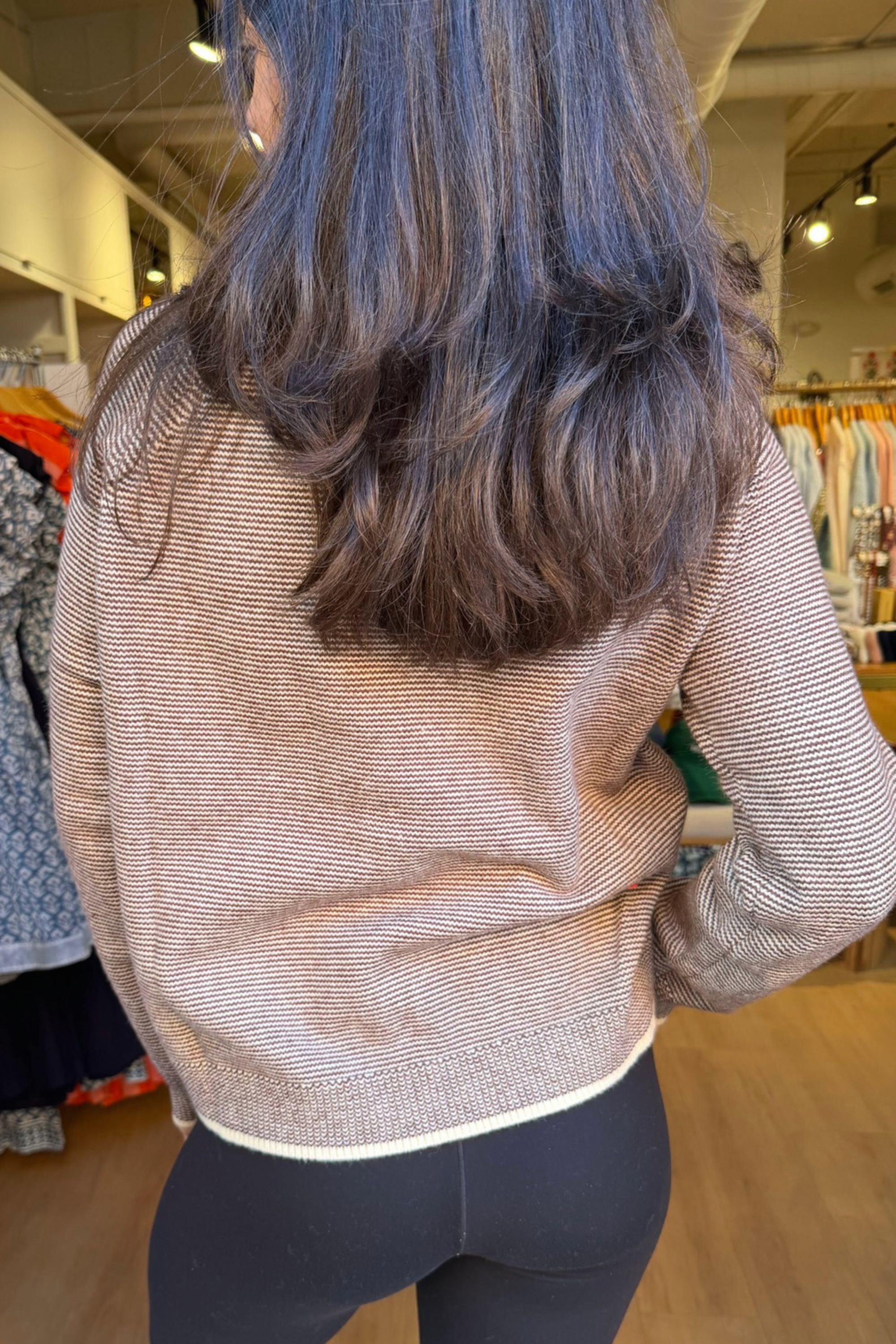 Jae Striped Sweater - Brown