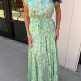 Staci Floral Maxi Dress - Mint