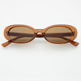 Mimi Oval Sunglasses - Brown