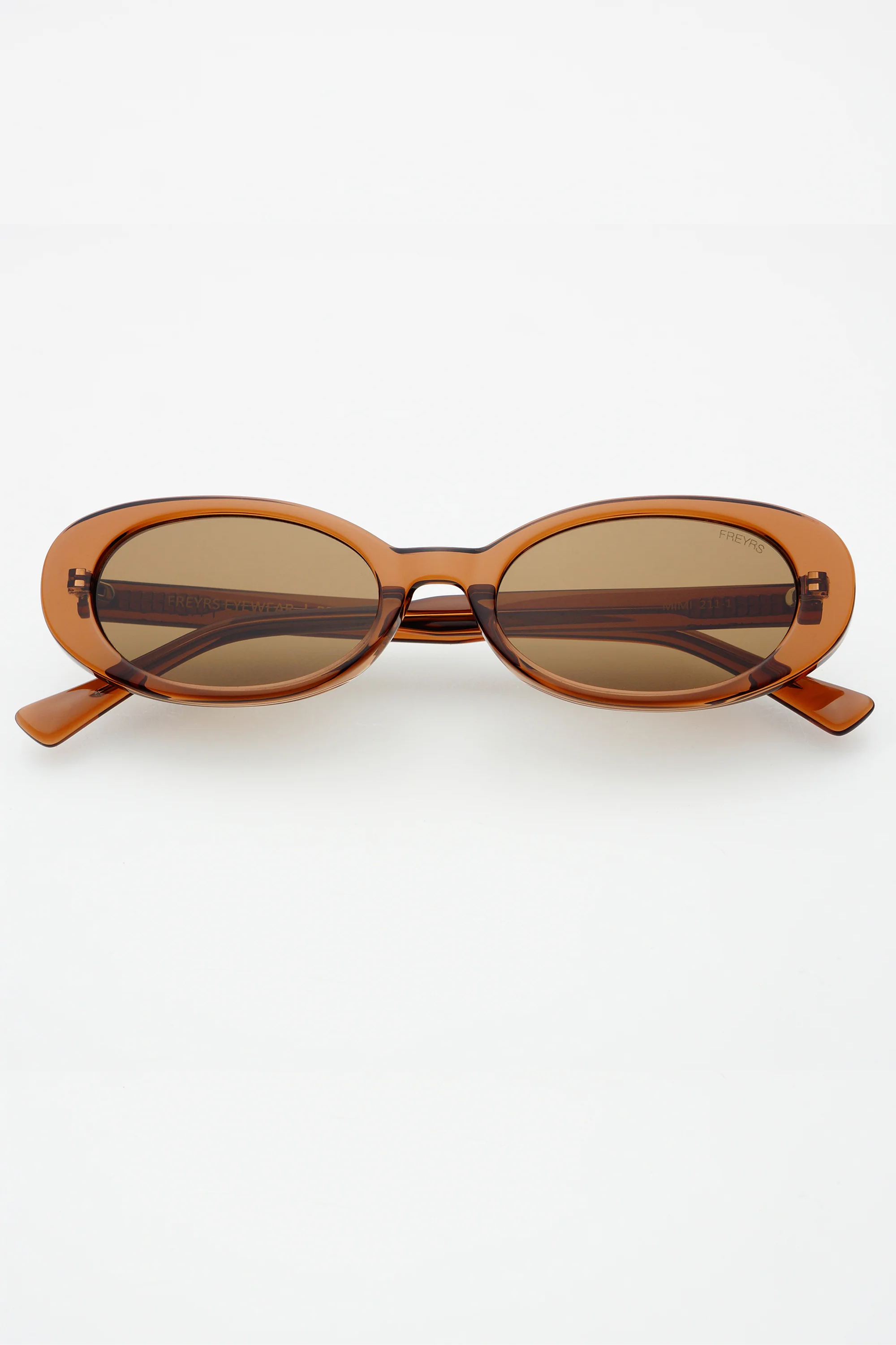 Mimi Oval Sunglasses - Brown