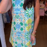 Cora Mini Shift Dress - Lime