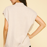 Mia Turtleneck Sleeveless Sweater - Taupe