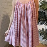 Poroa Stripe Mini Dress - Rose