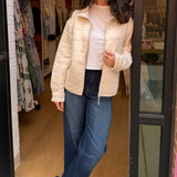 Indiana Quilted Jacket - Oatmeal Heather